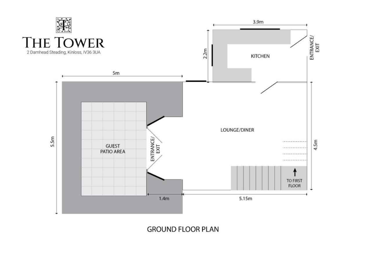 The Tower, Moray Firth Holiday Home Kinloss エクステリア 写真